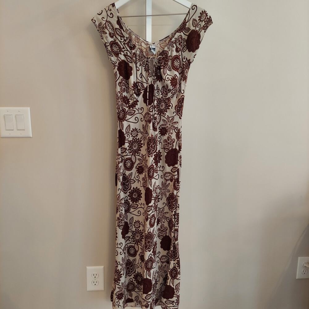 Vintage Bali Moon Maxi Dress Size S/M Boho Floral Festival 90s Y2K‎ Hippie